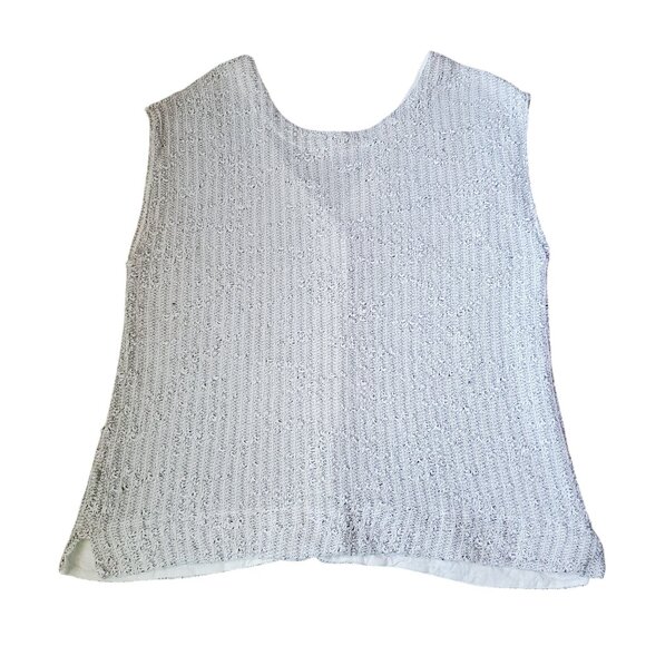 Women's Cut Loose Reversible Vest Size Medium Shades of Grey/Taupe - Picture 2 of 8
